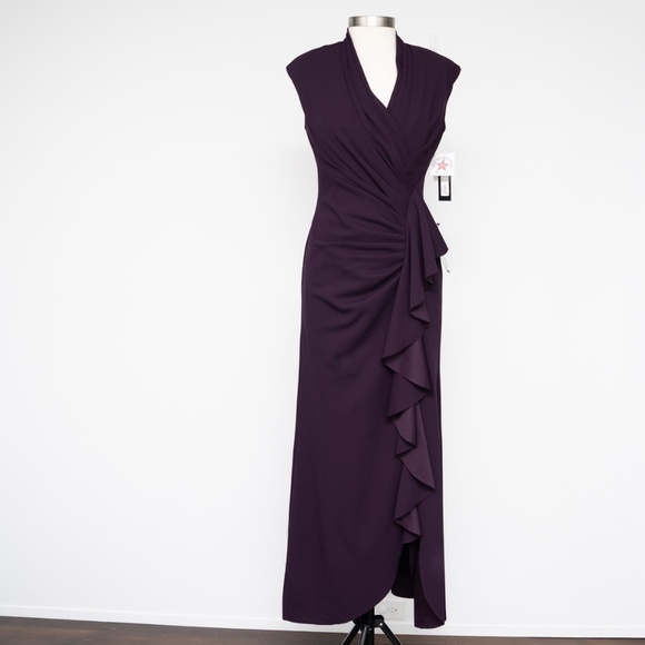 Betsy and Adam - Waterfall Ruffle Gathered Waist Gown - Picture 7 of 15